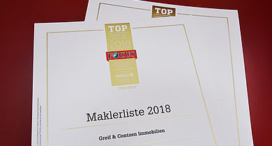 Urkunde FOCUS Top-Immobilienmakler
