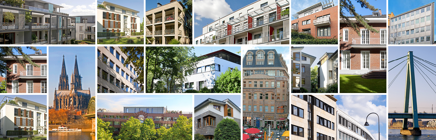 Mosaik von Referenz-Bildern Hausverwaltung