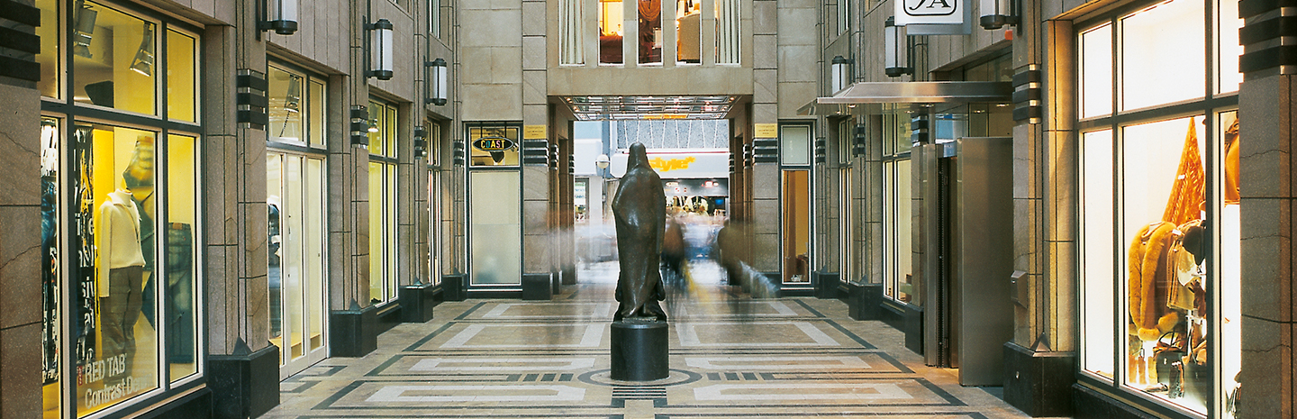 Innenansicht Passage, Einzelhandel, Geschäftsgebäude